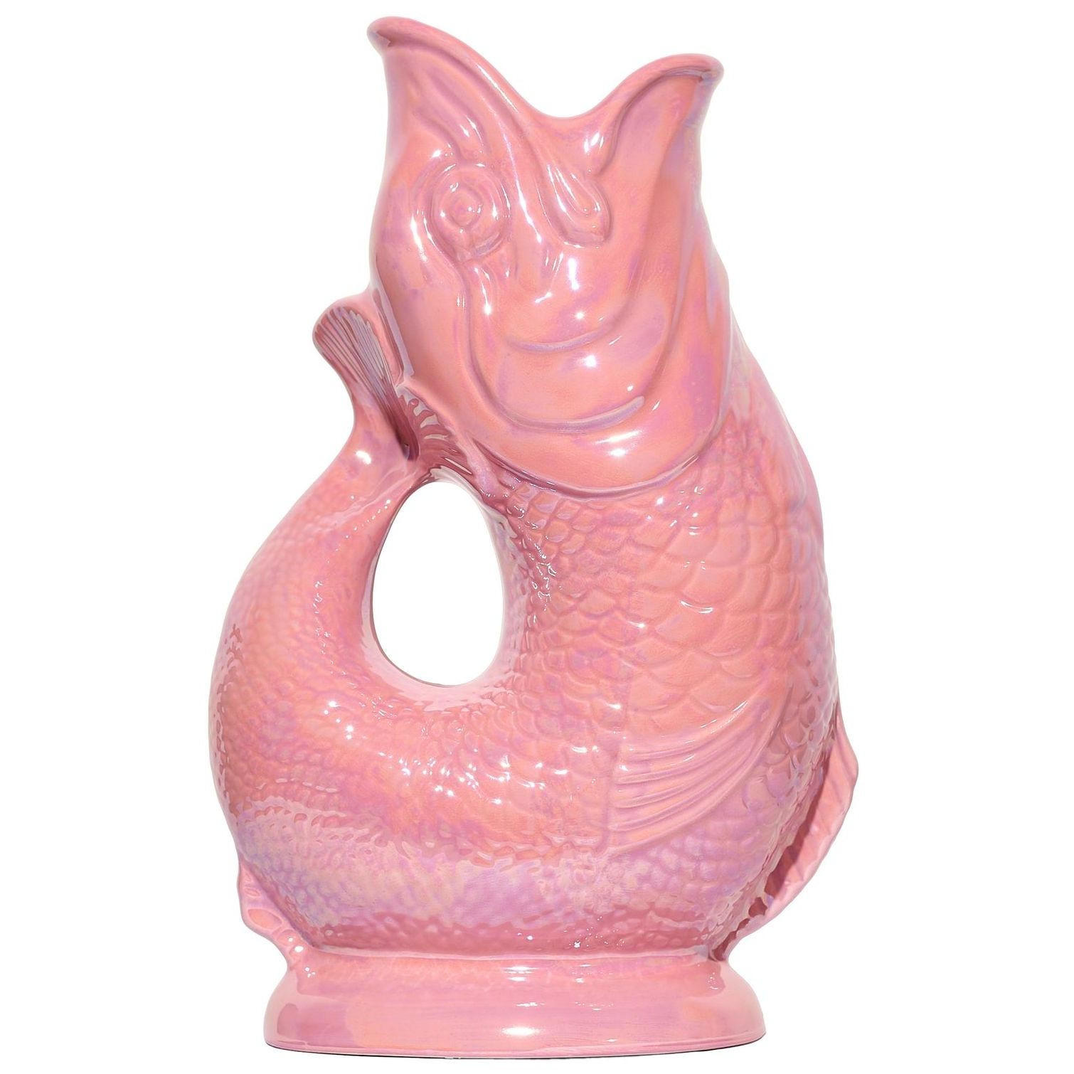 KARAFFE mit „Gluck-Gluck“-Geräusch 27,5/17/9,5 cm - Rosa, Keramik (1.2L) - Gluckigluck