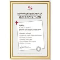 BILDERRAHMEN TrendstyleKst.Rahmen 21x29,7 cm Gold - Goldfarben, Kunststoff (23.8/32.8/1.7cm) - walther design