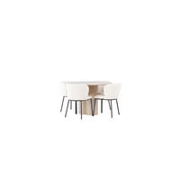 TISCHGRUPPE Whitewash - Weiß, Holzwerkstoff (110/75/110cm) - ebuy24