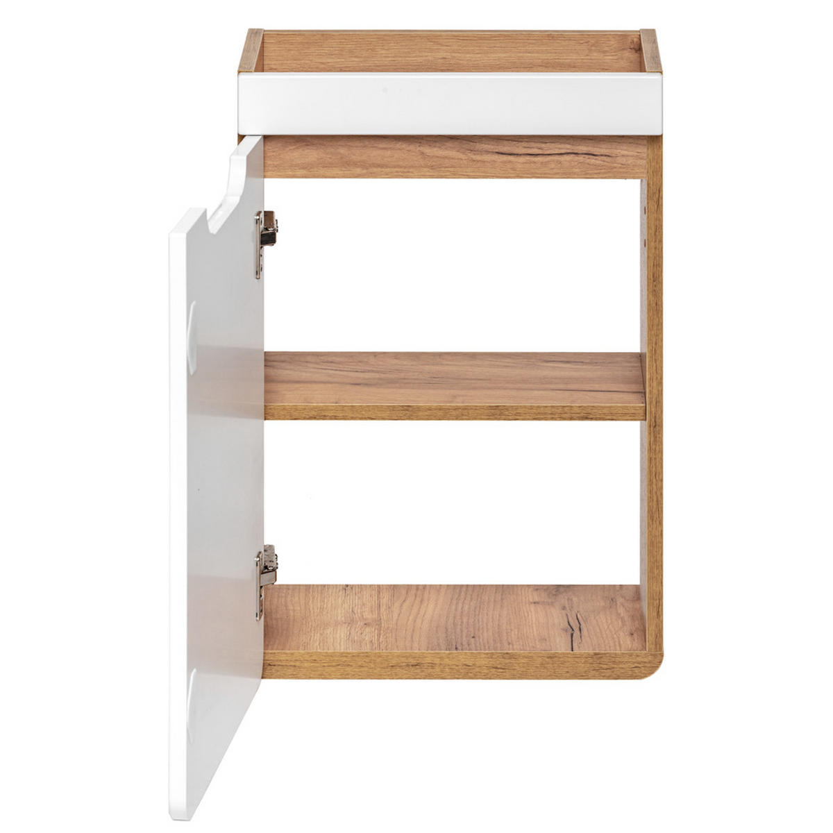 WASCHBECKENSCHRANK Luton-56 - Weiß, Holzwerkstoff (40/60/22cm) - Lomado