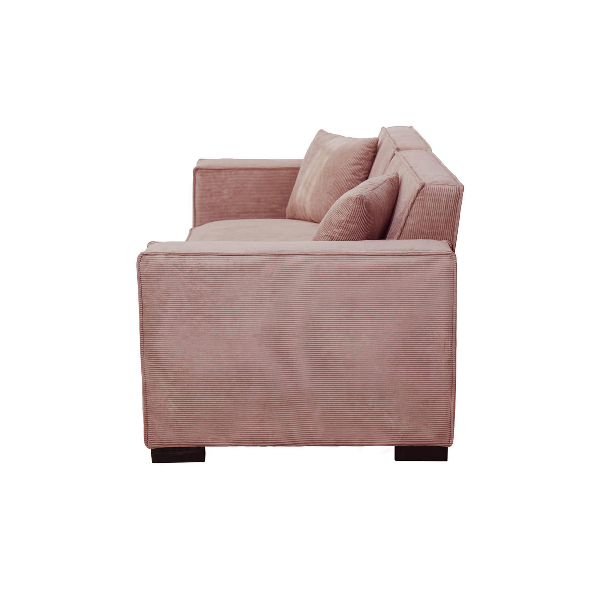 SOFA 2-Stizer, Rosa - Pink, Holz/Textil (180/76/90cm) - Oviala