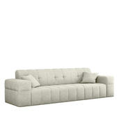 SOFA 3 Sitzer NIMES Stoff Perfect Harmony Creme - Creme, Holz (245/82/92cm) - Kaiser Möbel