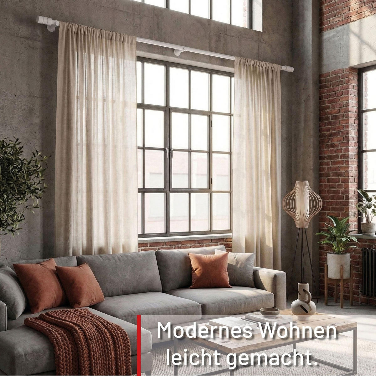 GARDINENSTANGE auf Maß 25mm 1-läufig Weiß mit Zylinder - Serie Style - biela, kov (160cm) - Deco-Raum