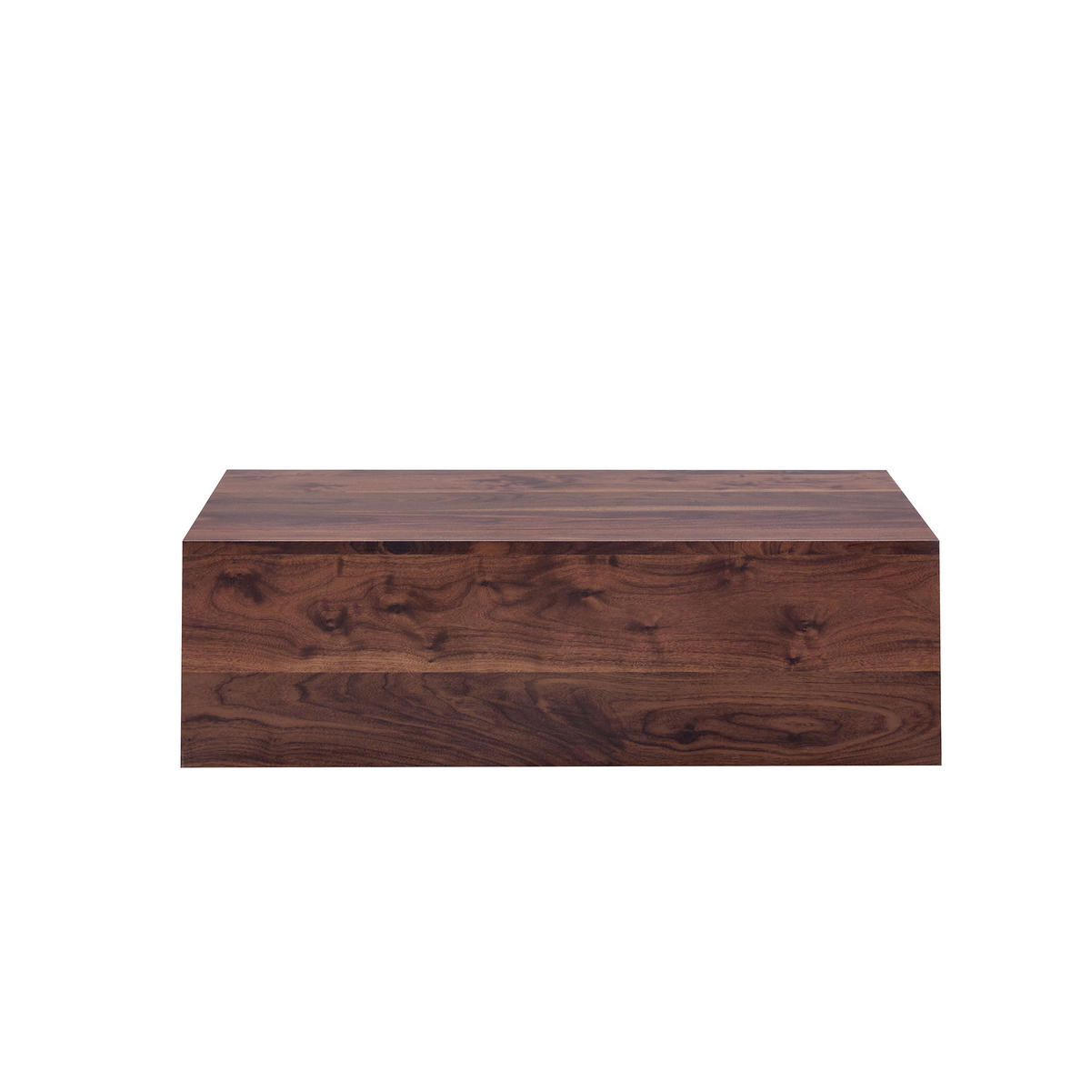 COUCHTISCH aus MDF 90x50x30 cm in Walnuss mit rutschfesten Füßen - Walnussfarben, Holzwerkstoff (90/50/30cm) - Modfu