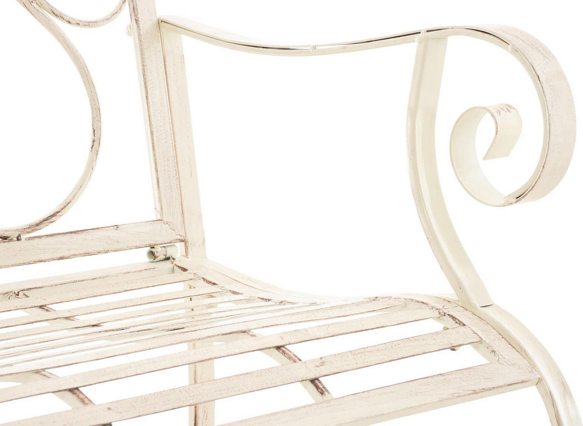 GARTENSTUHL 2er Set Metall antik-creme - Creme, Metall (62/94/53cm) - CLP