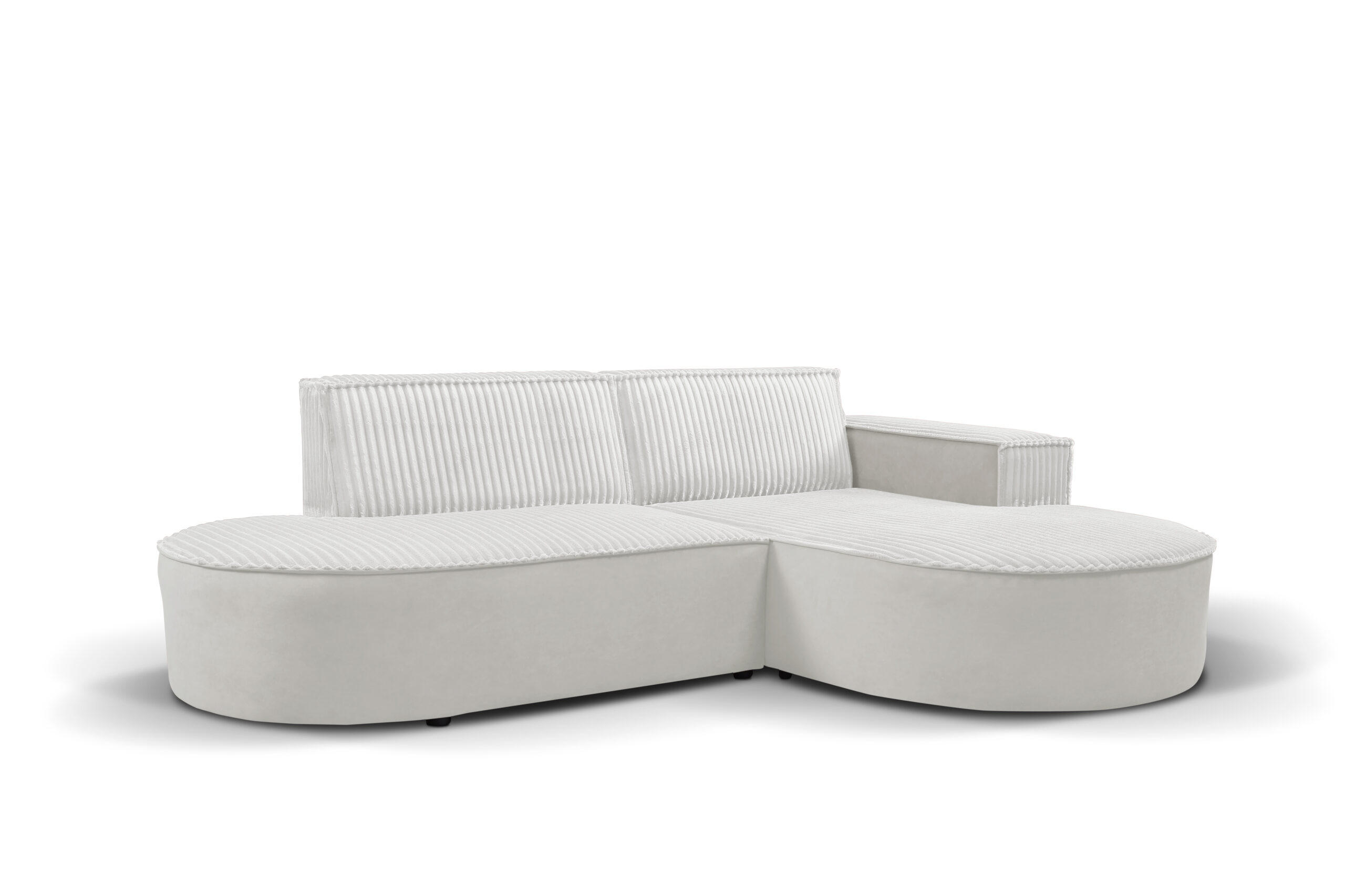 ECKSOFA L-förmiges Modena Soft Ecru Rechts - Ecru, Holz (236/165cm) - Kaiser Möbel