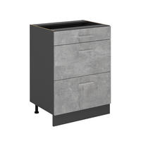 Anthrazit/Grau, Holzwerkstoff (60/81.6/46cm) - Vicco