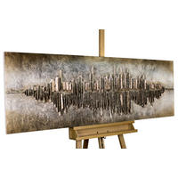 HOLZBILD Beige 144/44 cm - Beige/Braun, Holz (8.8/44cm) - KUNSTLOFT