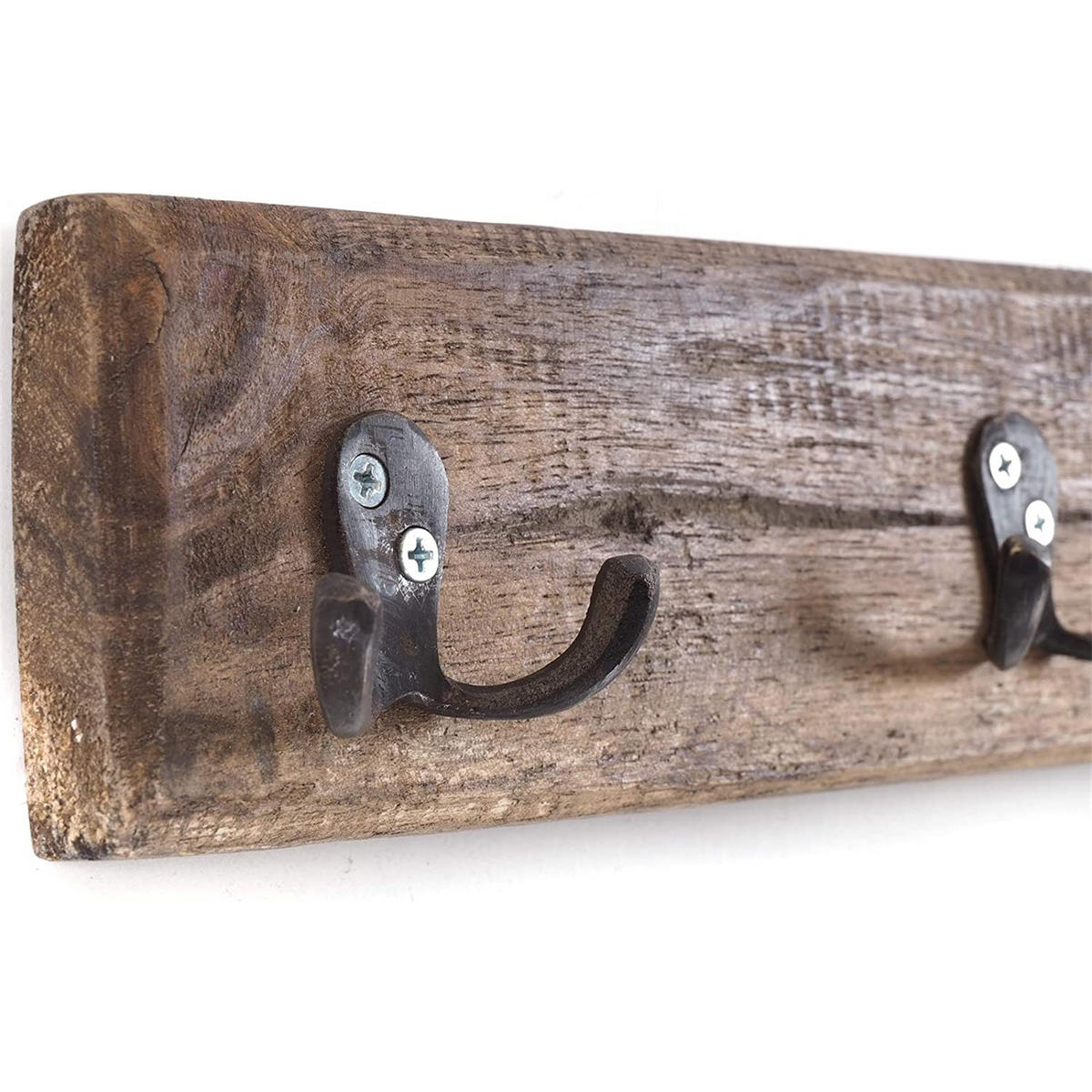 WANDGARDEROBE CASA 60 Recyclingholz naturfarben - Naturfarben, Holz (60/8/5cm) - DESIGN DELIGHTS