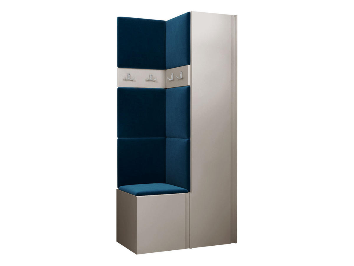 GARDEROBEN-SET Orion XXIV - Kaschmir/Blau, Holzwerkstoff/Kunststoff (82/186/46cm) - MIRJAN24