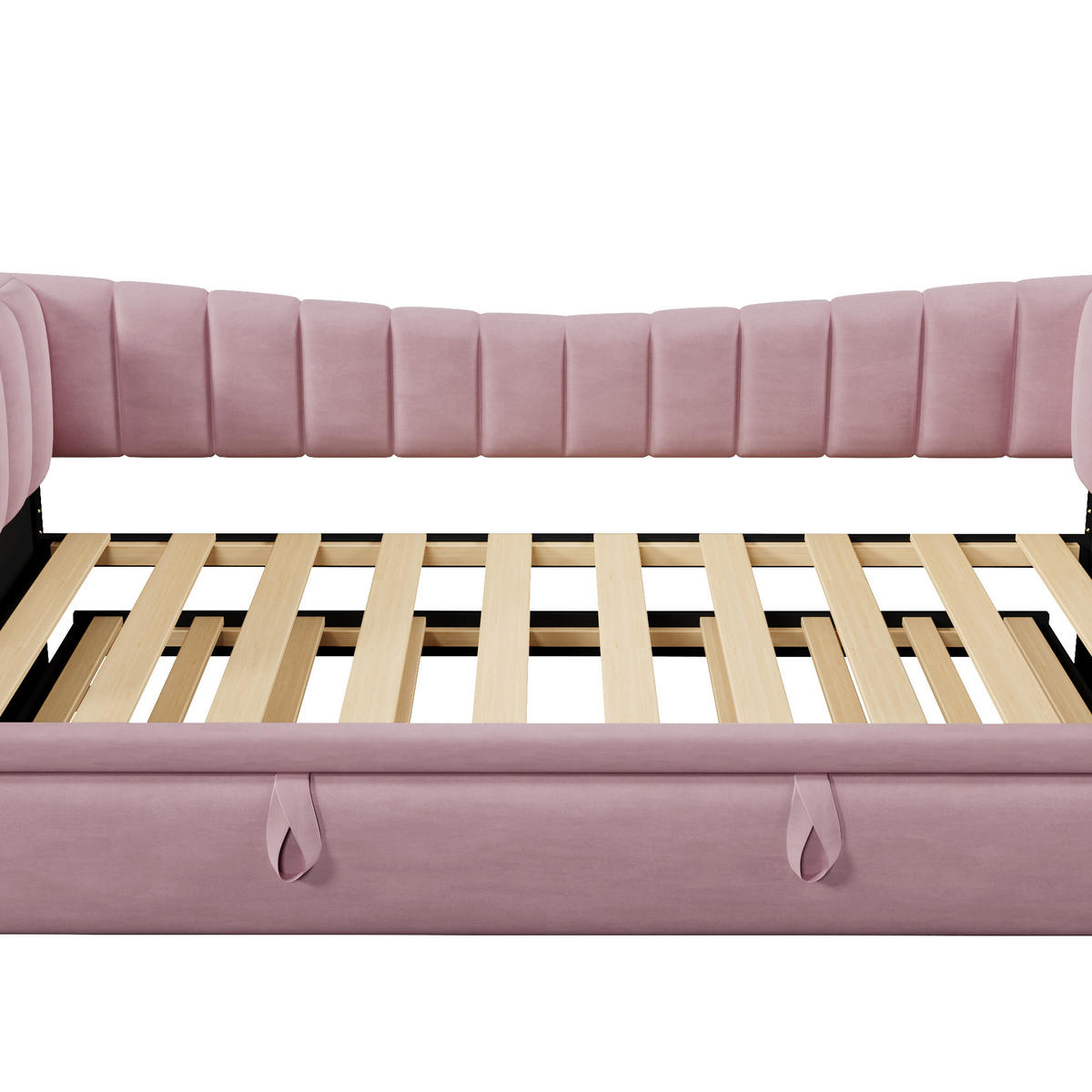 AUSZIEHBETT 90/200 cm DE-04924, mit in Rosa - Pink, Holzwerkstoff (90/200cm) - ComfortXL