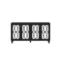 SIDEBOARD Black 160/40/84 cm - Schwarz, Holz (160/84/40cm) - Urban Meuble