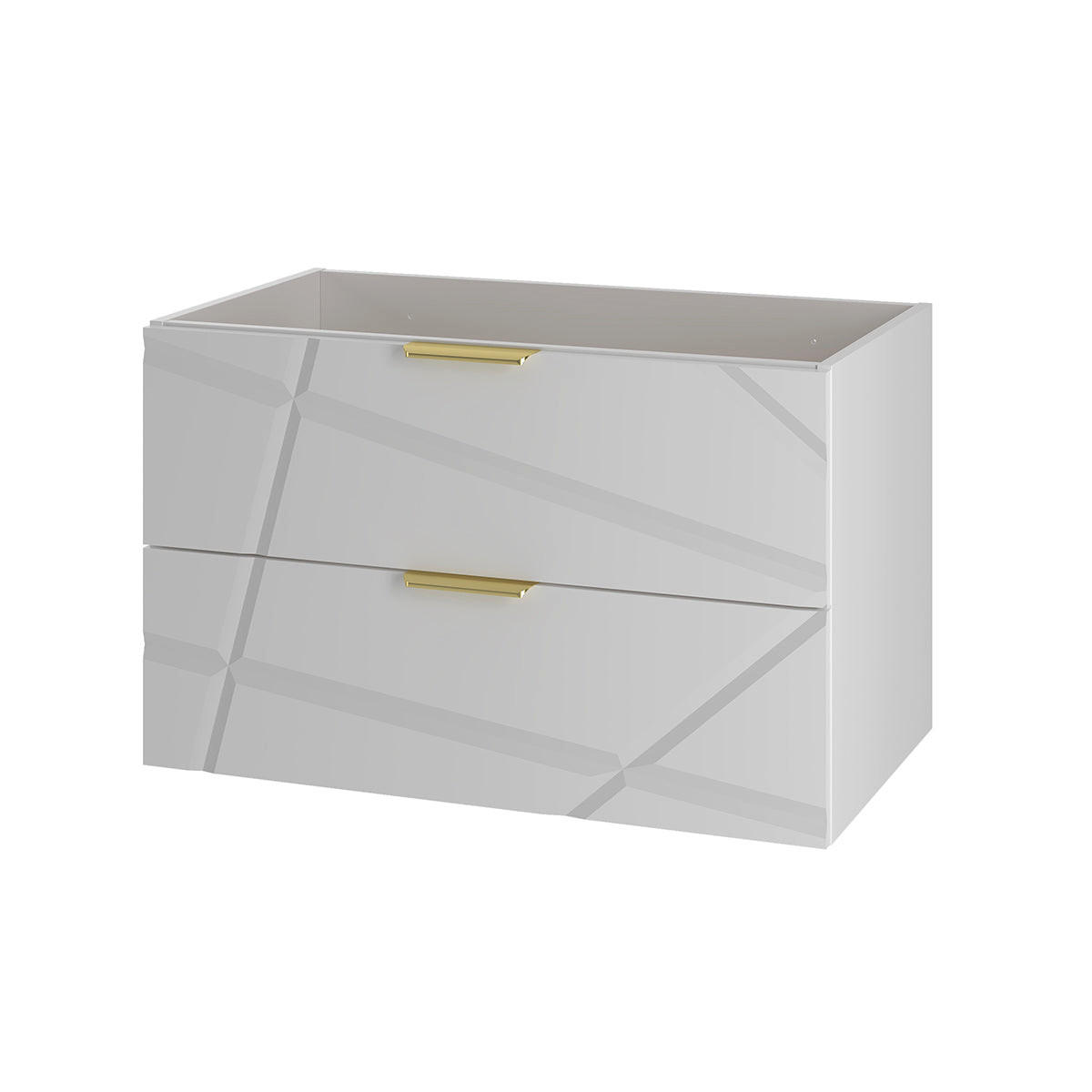 WASCHTISCHUNTERSCHRANK 80cm Aurora Weiß - Weiß, Holzwerkstoff (80/50/45.8cm) - Petits-meubles