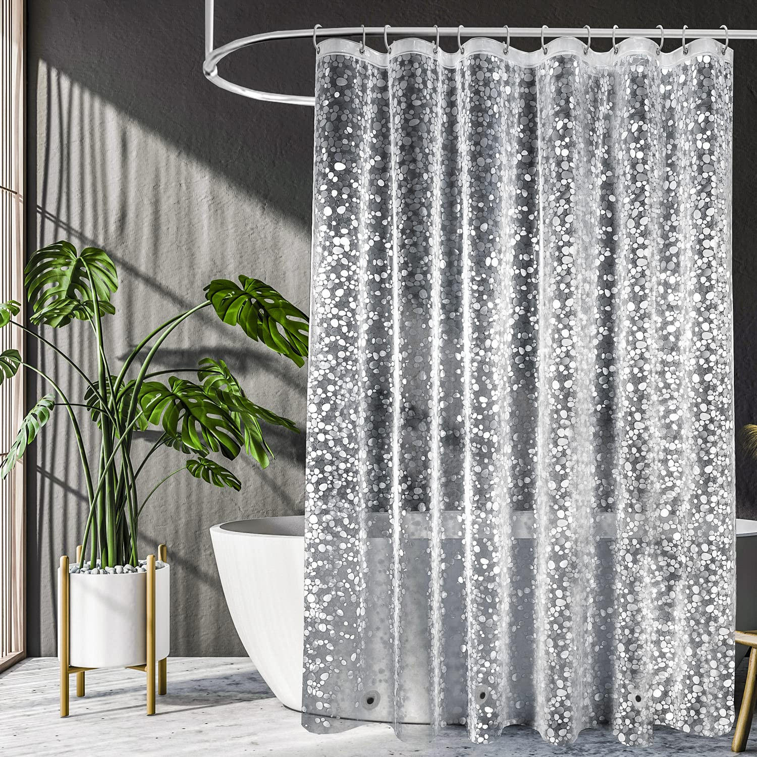 Mcboson Duschvorhang Transparent 180x180 cm