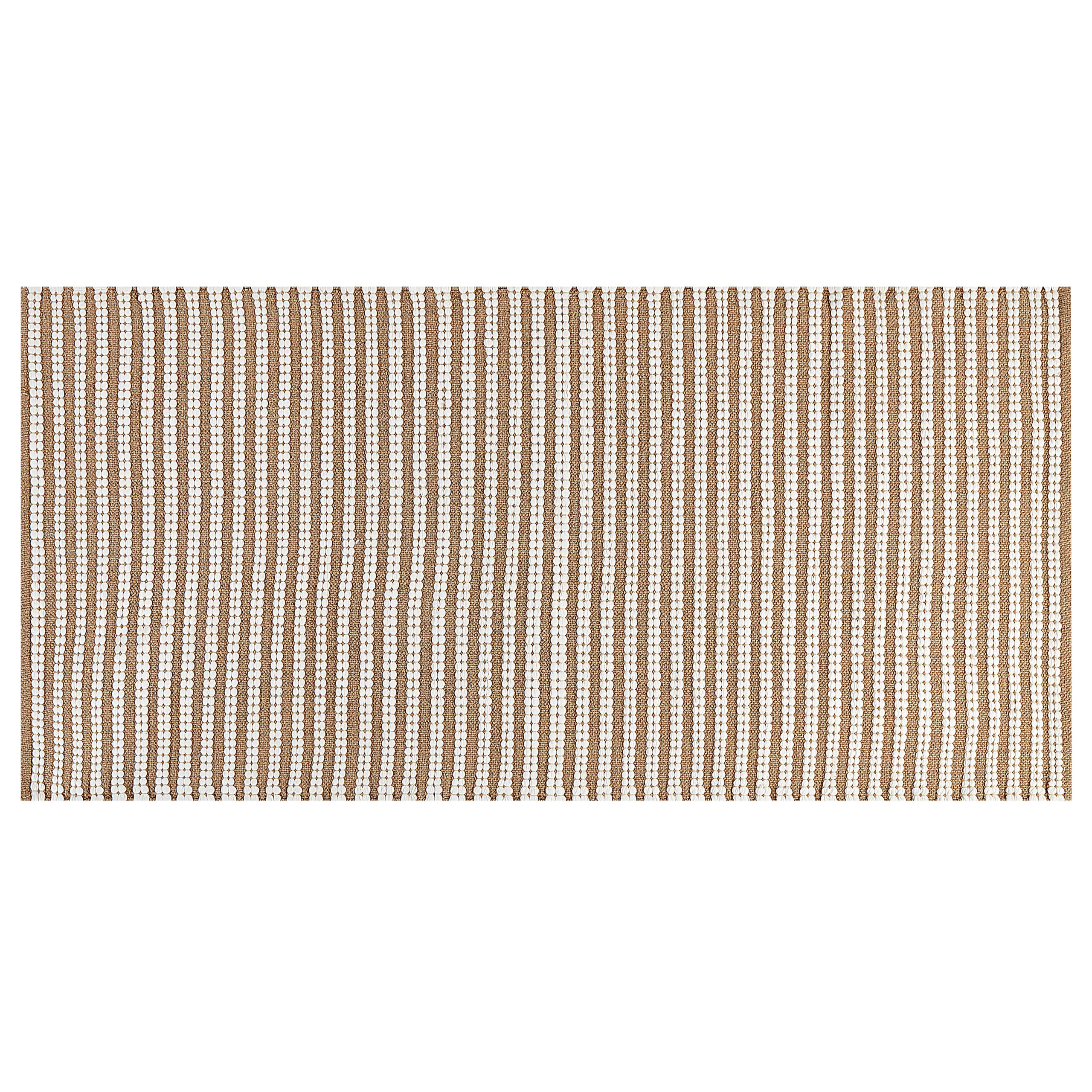 KURZFLOR-TEPPICH Sofulu 150/80 cm - Braun, Textil (80/150cm) - Beliani