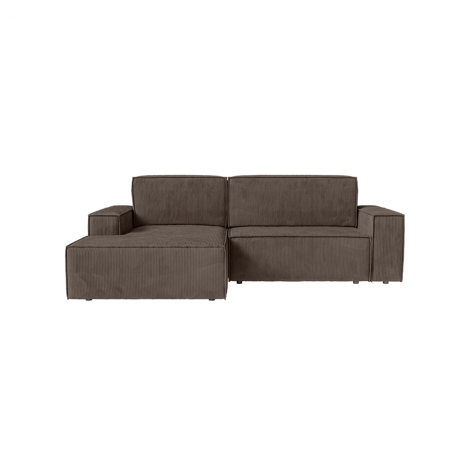 ECKSOFA Kokko mit Schlaffunktion, Braun - Braun, Textil (267/167cm) - Fedve
