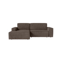ECKSOFA Kokko mit Schlaffunktion, Braun - Braun, Textil (267/167cm) - Fedve