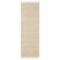 WOLLTEPPICH-LÄUFER Laura handgewebt 80/250 cm - Beige, Naturmaterialien/Textil (80/250cm) - benuta Pure