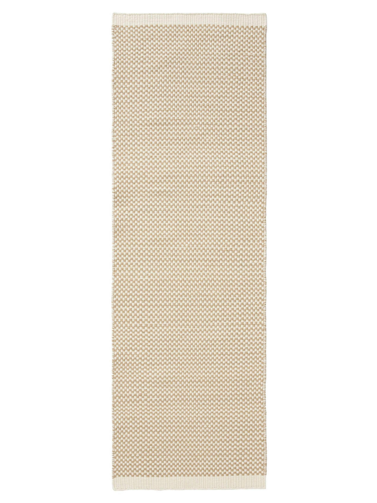 WOLLTEPPICH-LÄUFER Laura handgewebt 80/250 cm - Beige, Naturmaterialien/Textil (80/250cm) - benuta Pure