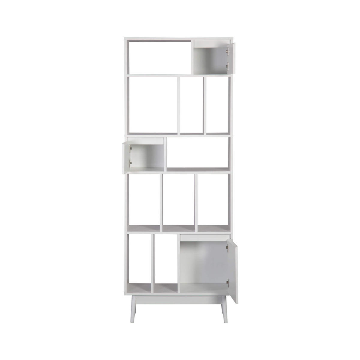 BÜCHERREGAL Weiß 29,5/70/187 cm - Weiß, Holzwerkstoff (70/187/29.5cm) - Mobili Rebecca