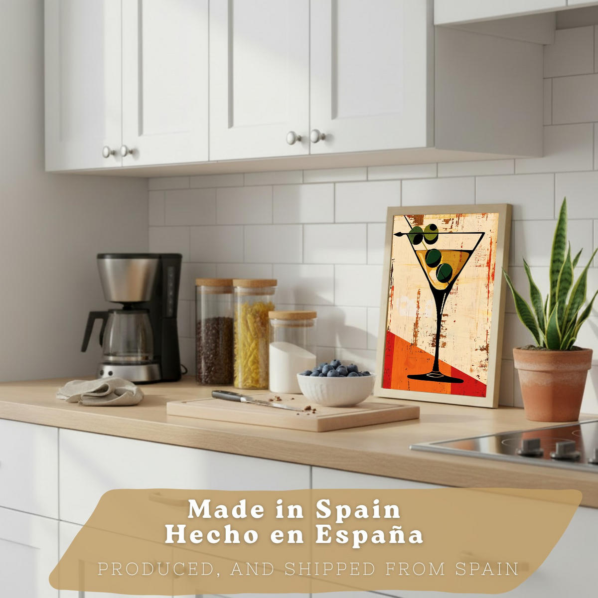 PLAKAT Sada 3 Retro 3 A3 Lehký dřevěný rám - béžová, papír (29.7/1/42cm) - Nacnic