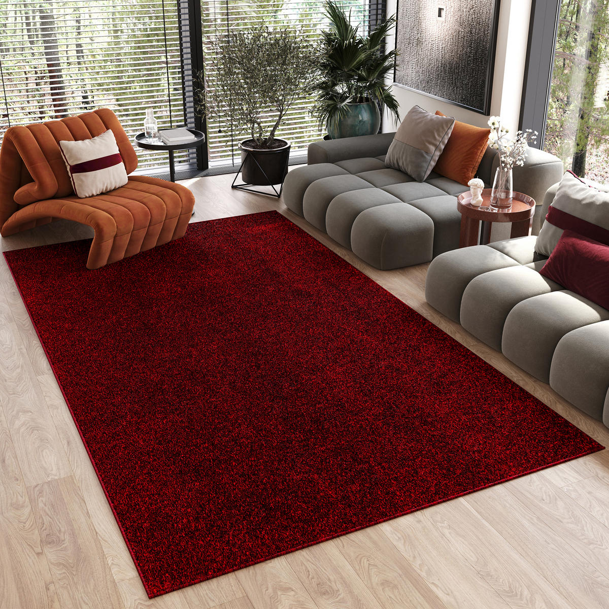 TEPPICH NOYAN Rot 200/300 cm - Rot, Kunststoff (200/300cm) - Tapiso