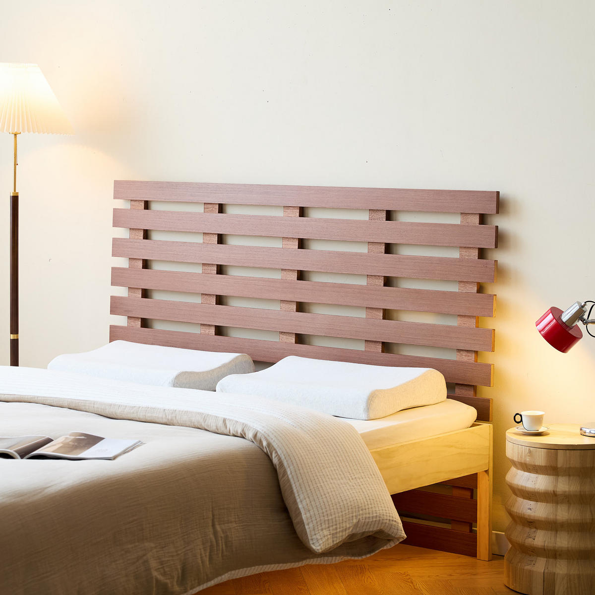 BETTKOPFTEIL Rechteckig Braun 160 cm - Braun, Holz (160/108.5/3.5cm) - Nordlys