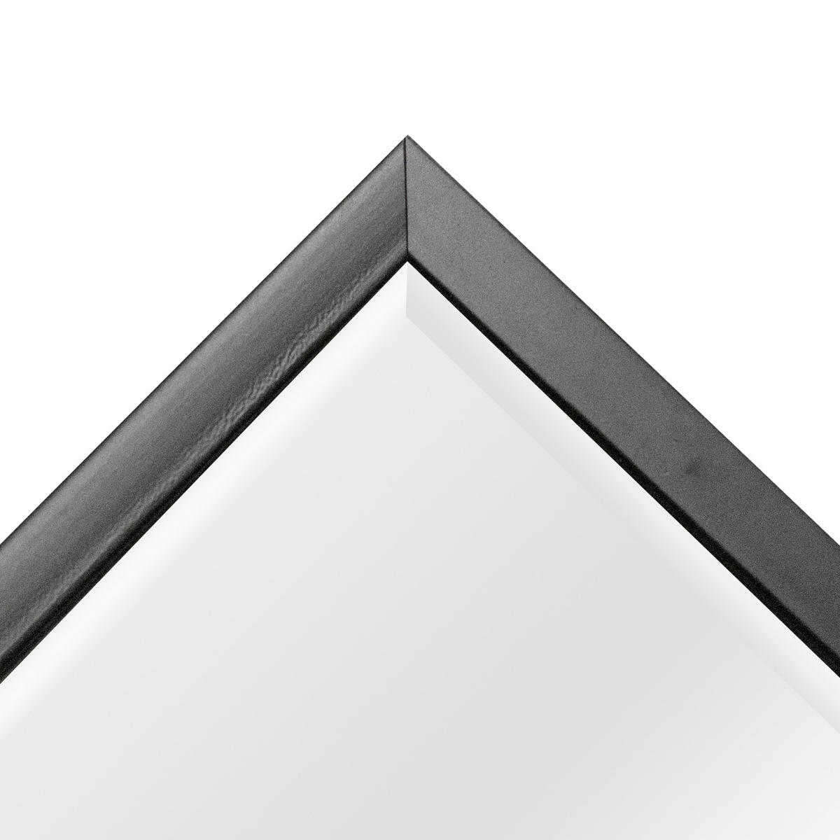 WANDSPIEGEL Novoli - Schwarz, Glas/Kunststoff (50/4/70cm) - [en.casa]