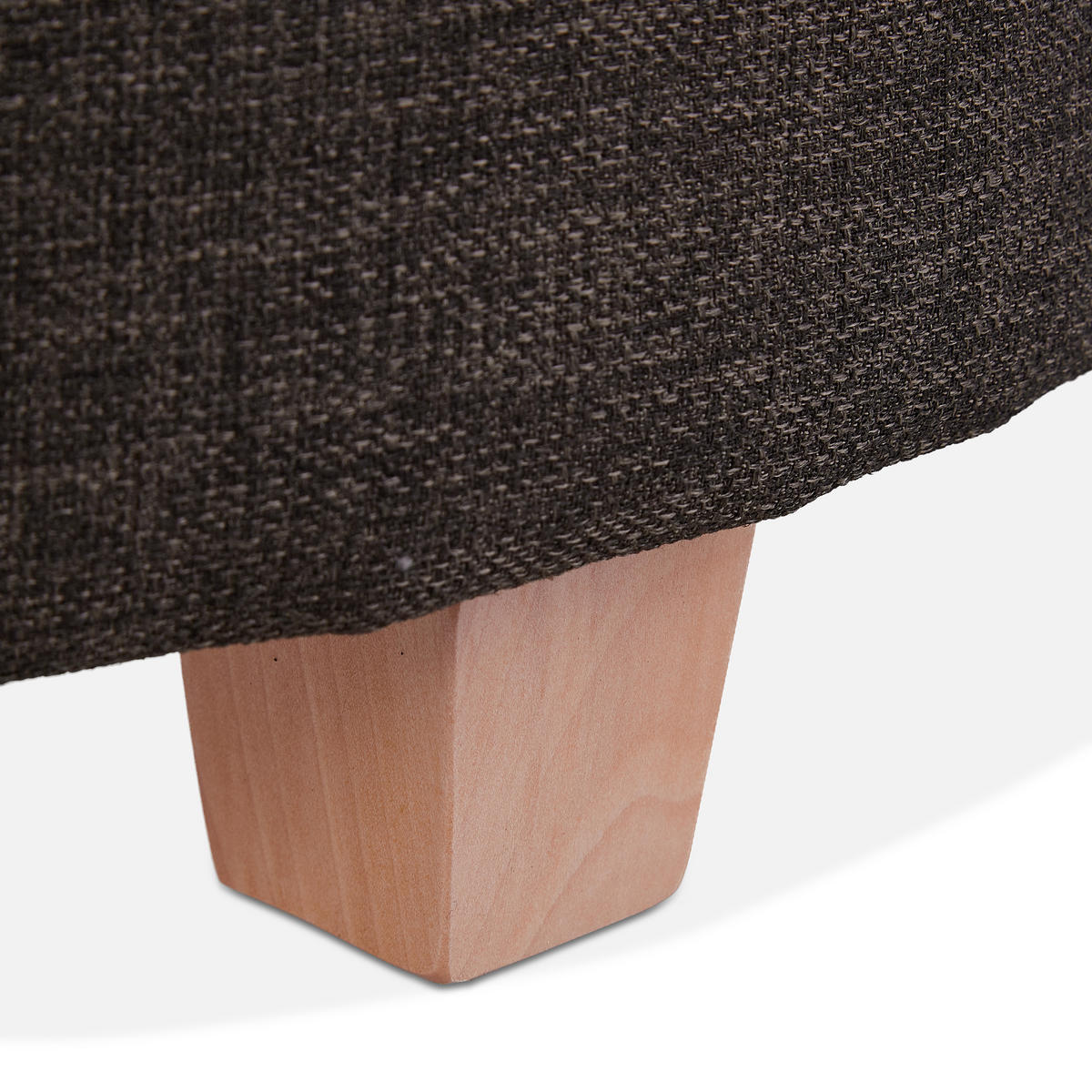 SITZHOCKER - Braun, Holz/Holzwerkstoff (44/41/44cm) - Relaxdays