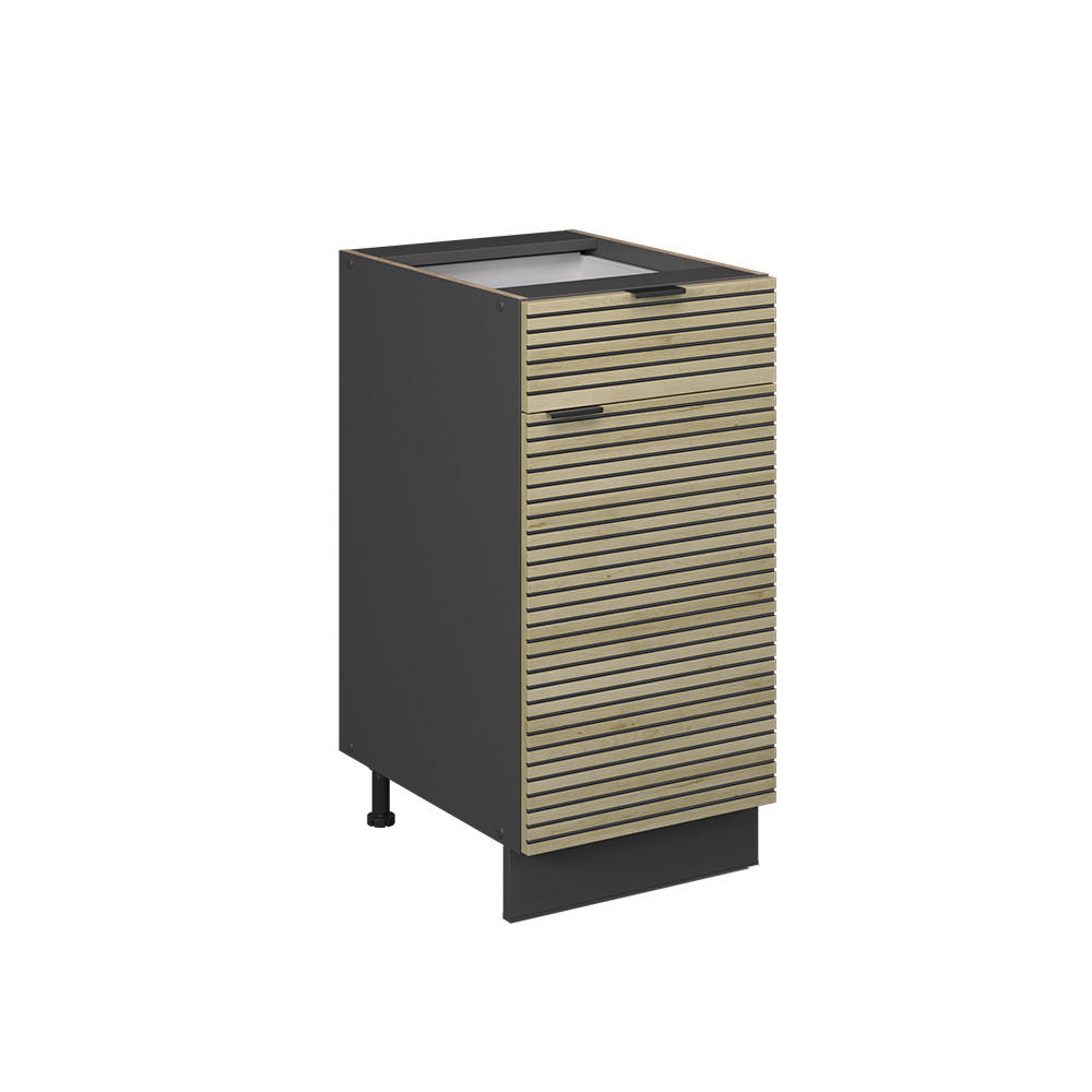 K&Ouml;KSUNDERSK&Aring;P Fame-Line Ekpanel 40 cm utan b&auml;nkskiva Ekf&auml;rgad, Antracit 82/40/51.6 cm