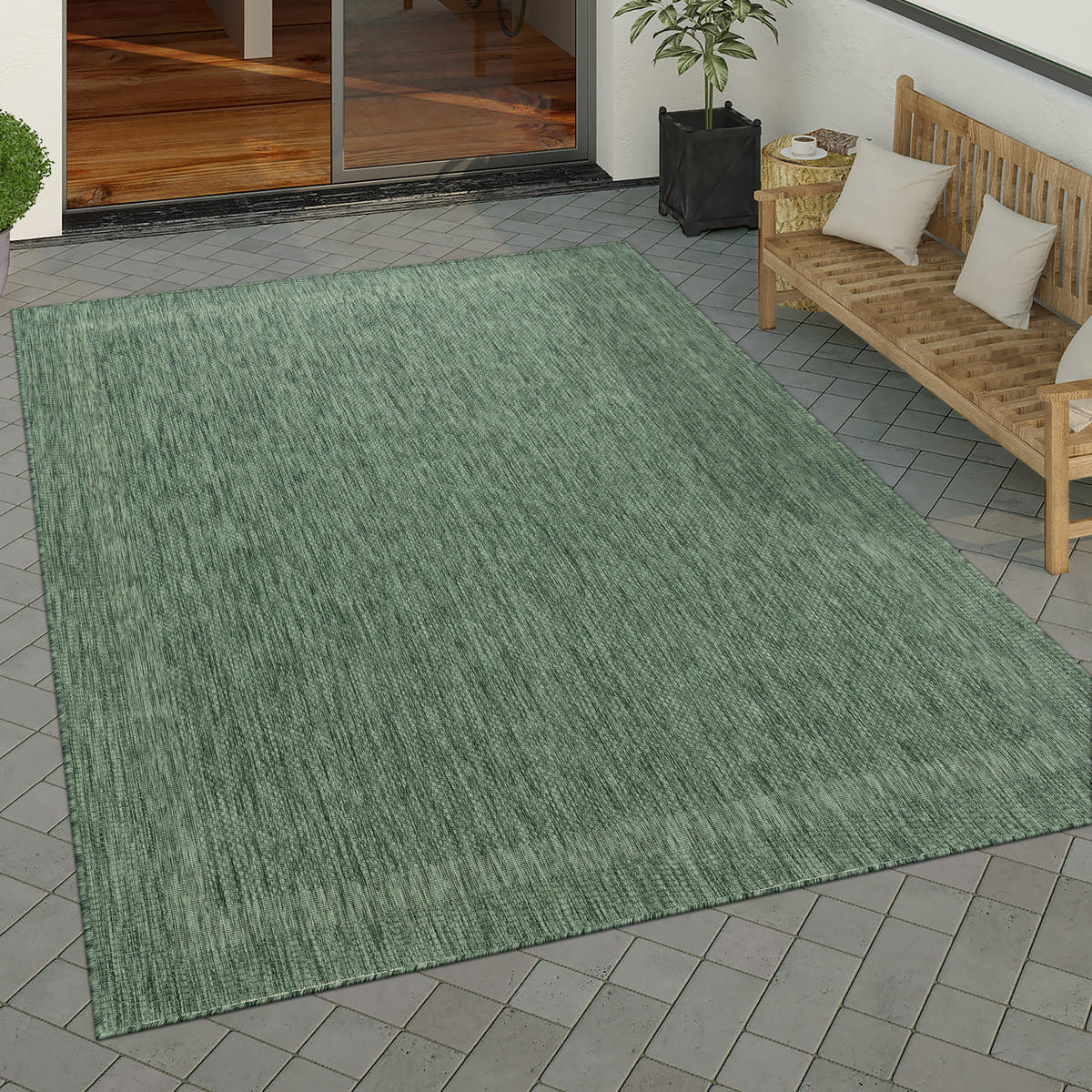 OUTDOORTEPPICH 240/340 cm Roma 272 - Grün, Textil (240/340cm) - Paco Home