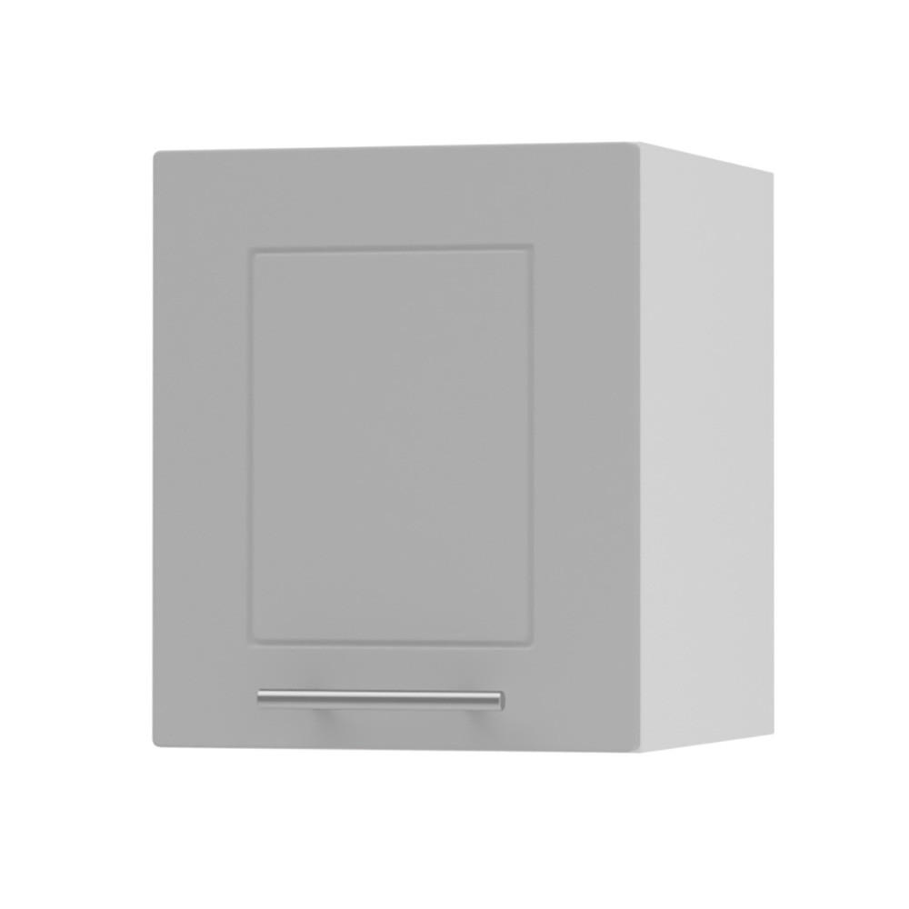 KLAPPHÄNGESCHRANK Bari W4B/30 Weiß / RAL 7040 fenstergrau 30 / 32,5 / 36cm - Weiß/Grau, Holz/Holzwerkstoff (30/36/32.5cm) - Feldmann-Wohnen