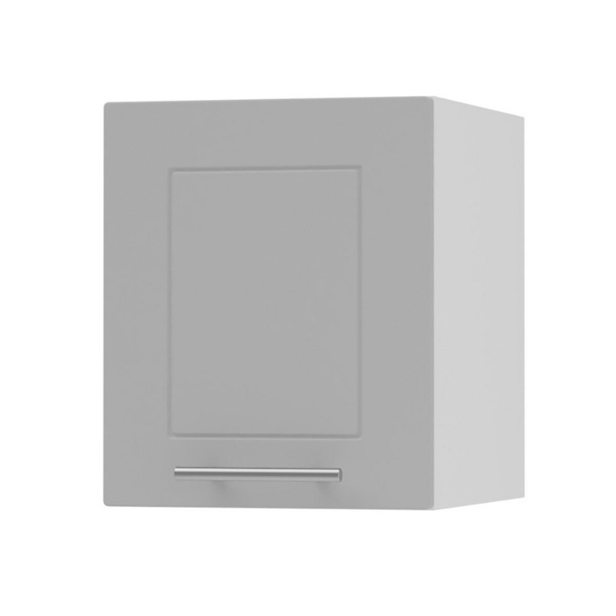 KLAPPHÄNGESCHRANK Bari W4B/30 Weiß / RAL 7040 fenstergrau 30 / 32,5 / 36cm - Weiß/Grau, Holz/Holzwerkstoff (30/36/32.5cm) - Feldmann-Wohnen