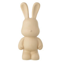 DEKOOBJEKT KANINCHEN FRED - Beige, Glas/Naturmaterialien (20.5/59.5/26cm) - J-Line