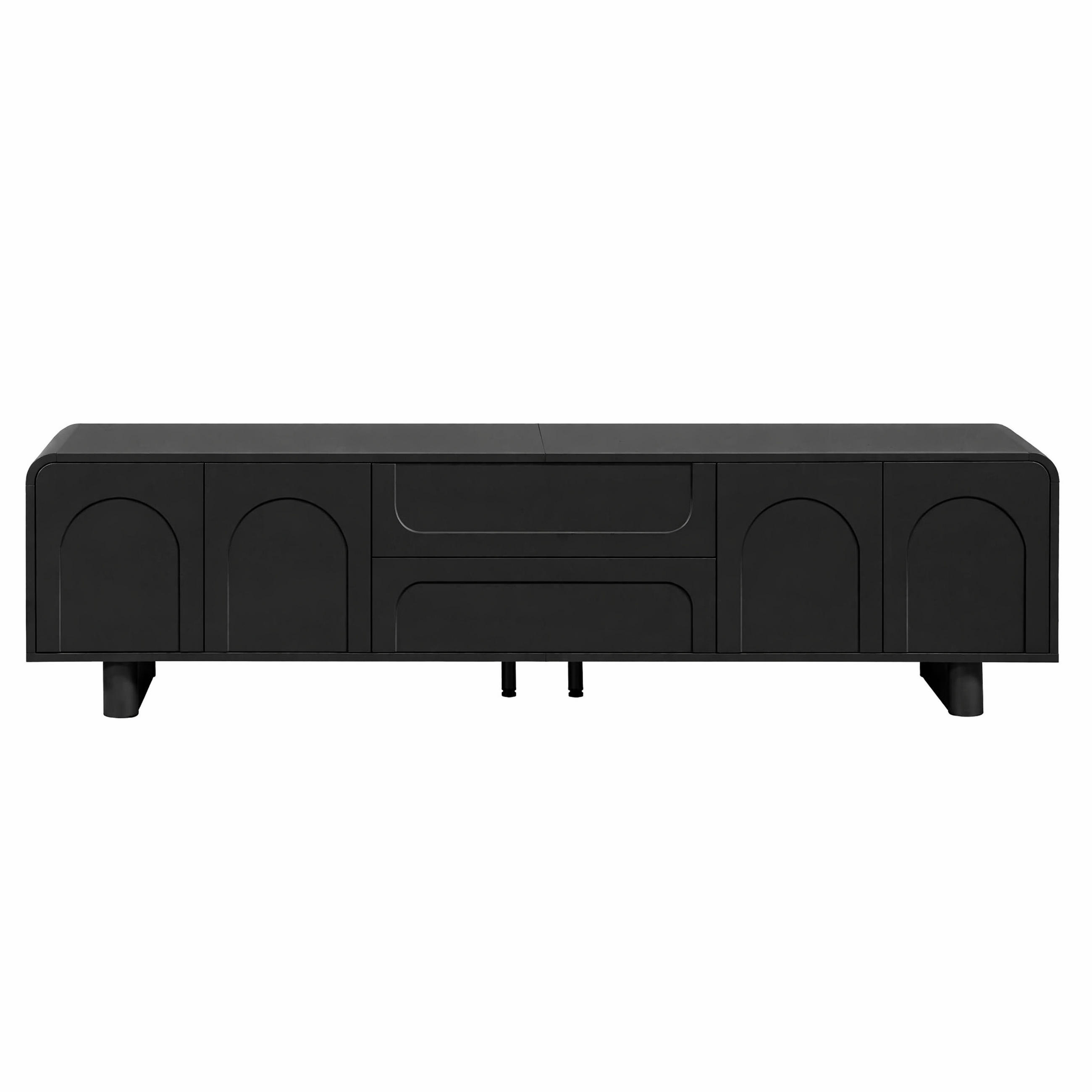 Oxeza Tv-Schrank Schwarz 180x46x40 cm