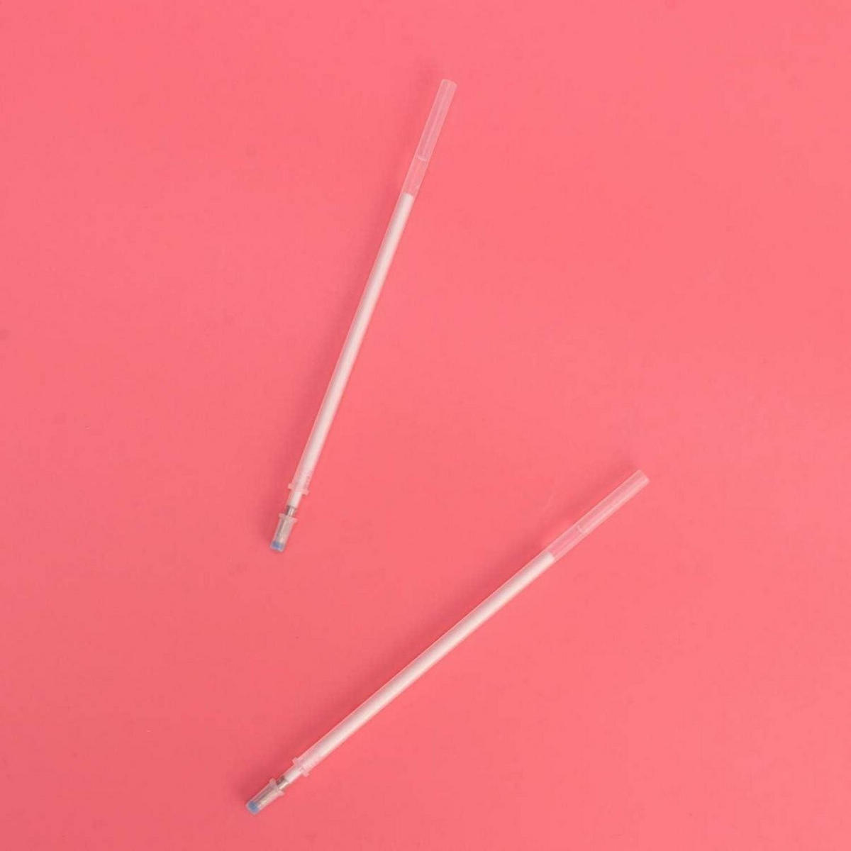 STOFFMARKIERSTIFTE 200 Stück Hitzeschreibstifte Weiß - Weiß, Kunststoff (1/1/14cm)