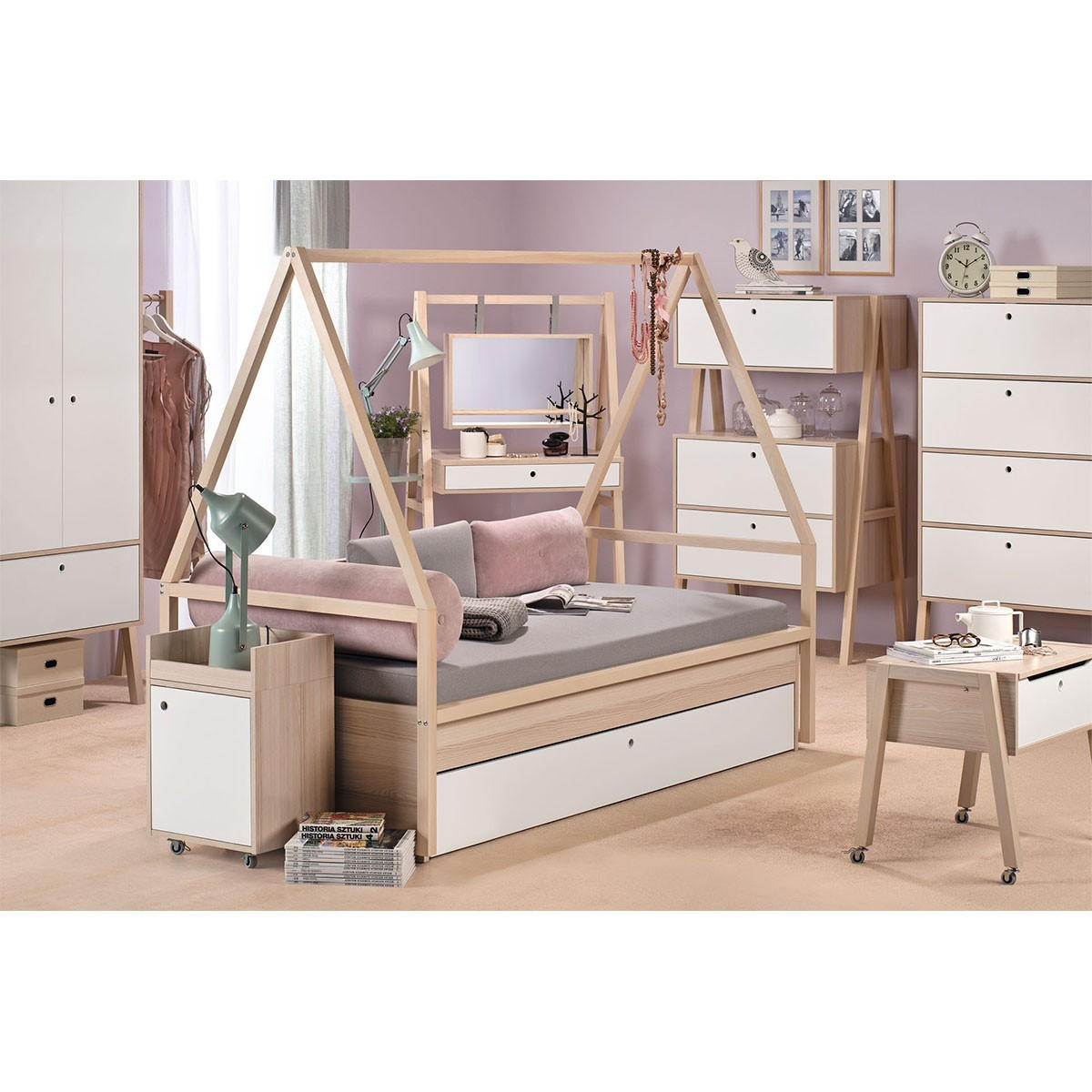 KOMMODE mit 3 Schubladen und 1 Klapptür - SPOT - Braun, Holzwerkstoff (60/150/88cm) - Calicosy