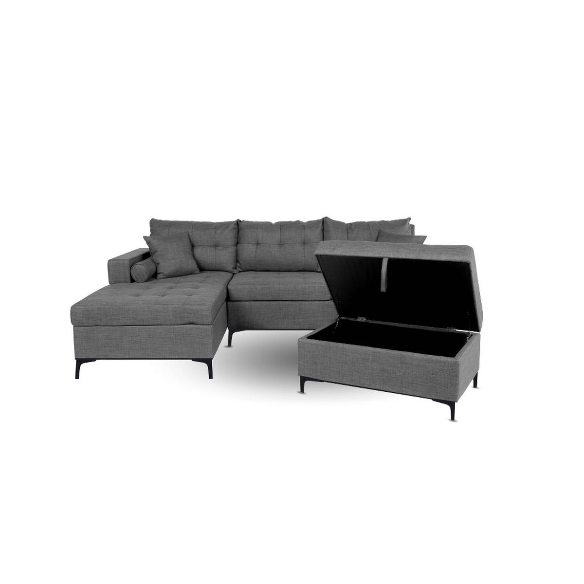 SOFAFUSS MANO - Menge: 1 - Schwarz, Metall (13/13/12.5cm) - Home Deluxe