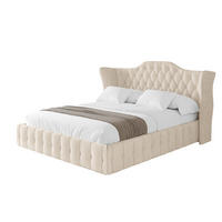 POLSTERBETT mit Bettkasten und Lattenrost, Boxbett ohne Matratze - MODY 180x200 Beige - Creme, Holzwerkstoff/Textil (180/200cm) - ALTDECOR