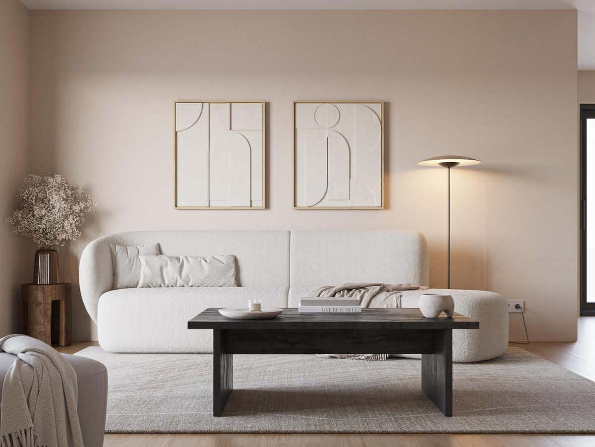 ESSTISCH Loana Schwarz 120/70/40 cm - Schwarz, Holz (120/70/40cm)