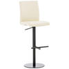 BARHOCKER Cathy, Gestell schwarz, Kunstleder Creme - Creme/Schwarz, Kunststoff/Textil (40/100/49cm) - TPFLiving