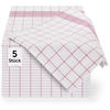 GESCHIRRTÜCHER 5er Set, 50/70 cm, 100% Baumwolle, kariert - Rot, Naturmaterialien (50/70cm) - Blumtal