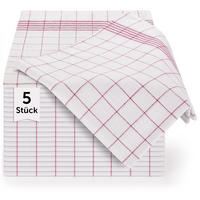 GESCHIRRTÜCHER 5er Set, 50/70 cm, 100% Baumwolle, kariert - Rot, Naturmaterialien (50/70cm) - Blumtal
