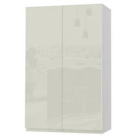 HÄNGESCHRANK Florence W4/60 Weiß / RAL 1013 perlweiß HG 60 / 32,5 / 96cm - Weiß Hochglanz/Weiß, Holz/Holzwerkstoff (60/96/32.5cm) - Feldmann-Wohnen