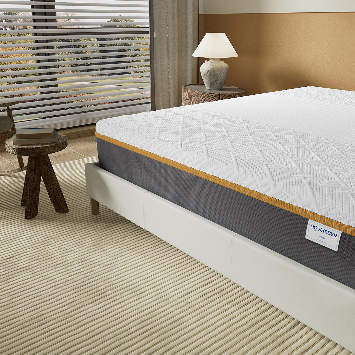 LATEXMATRATZE höhe 28cm 90x200cm H5 - Weiß, Naturmaterialien (90/200cm) - November Sleep