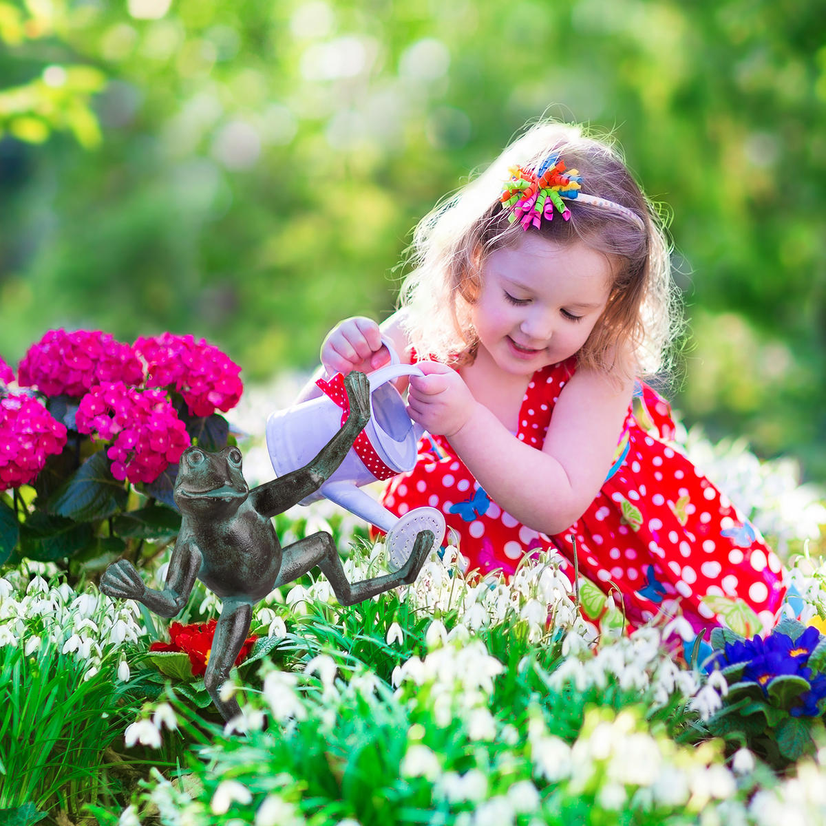 GARTENFIGUR Frosch - Dunkelgrün, Metall (31/33/9.5cm) - Relaxdays