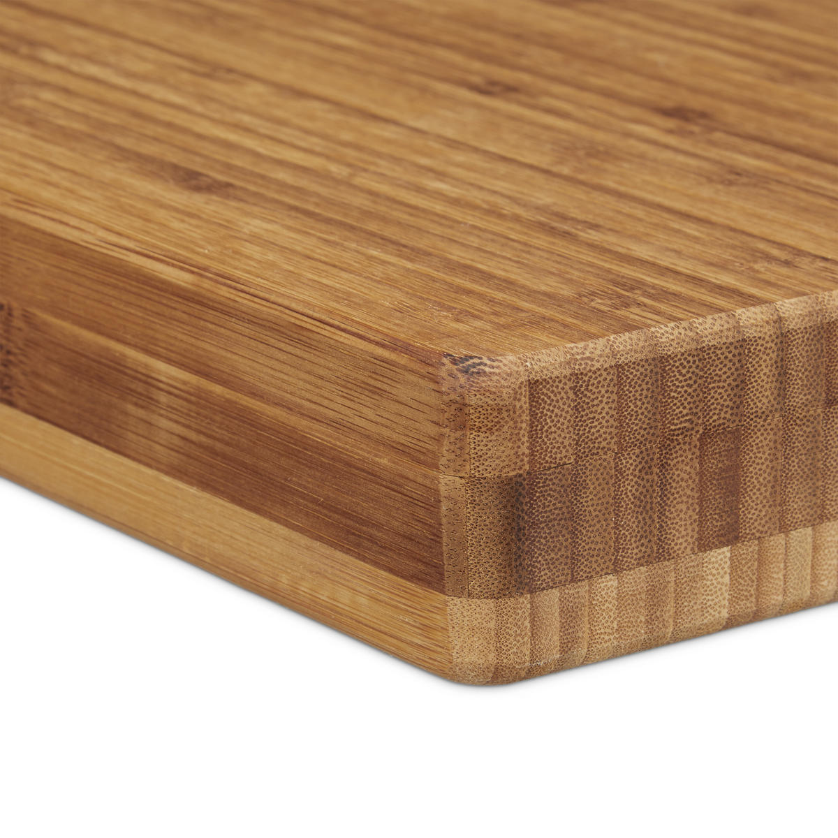 HACKBRETT Natur Bambus gestreift 45x35 cm - Hellbraun, Holz (45/35cm) - Relaxdays