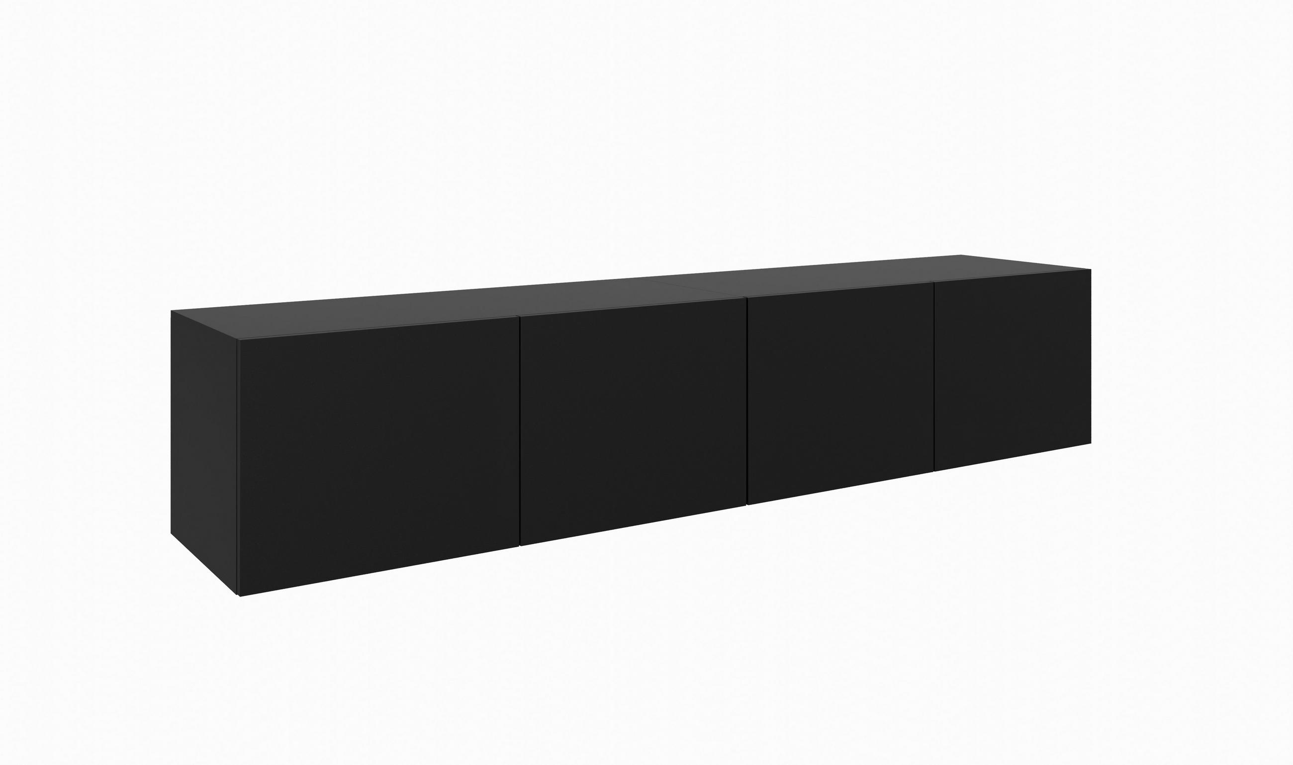 TV-SCHRANK LIO - Schwarz, Holzwerkstoff (200/41/40cm) - Meblini