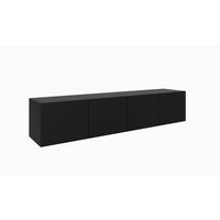 TV-SCHRANK LIO - Schwarz, Holzwerkstoff (200/41/40cm) - Meblini