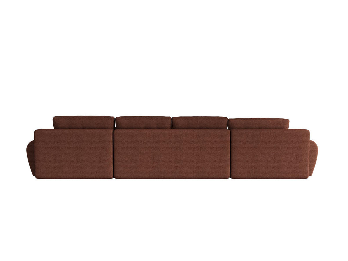 ECKSOFA BEGA U Links ARAGON 59 mit Schlaffunktion - Hellbraun, Textil (372/87/185cm) - Bedante